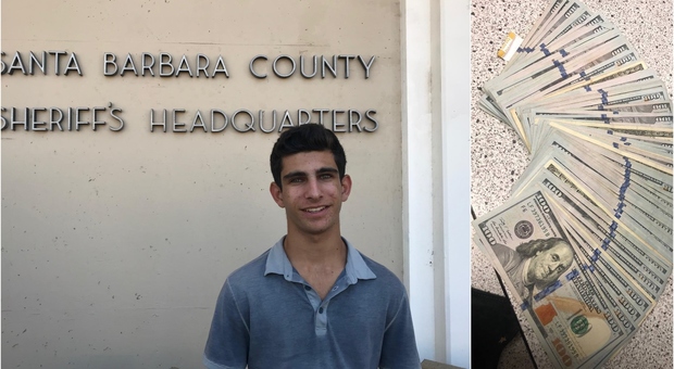 Trova una borsa piena di denaro in strada e la consegna alla polizia: sedicenne americano ricompensato con 100 dollari