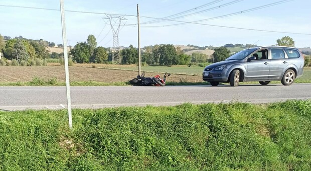 La moto della 35enne deceduta nell'incidente