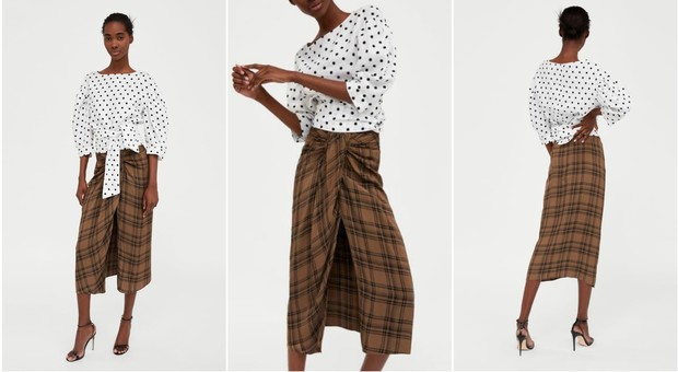 Zara, la gonna a quadri sembra un sarong tradizionale: sui social è bufera