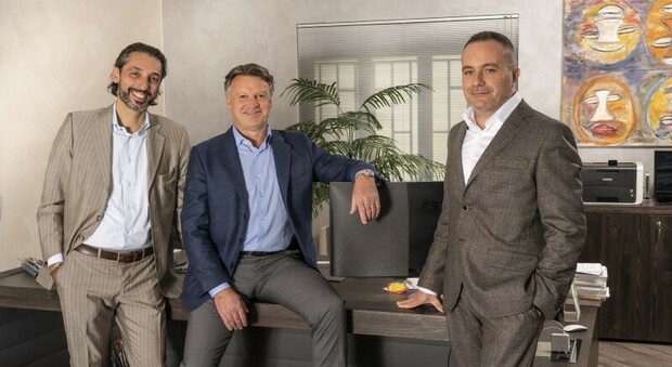 I tre soci Stefano Germani, Michele Mattei e Lorenzo Rizzoli (dal sito internet della loro azienda)