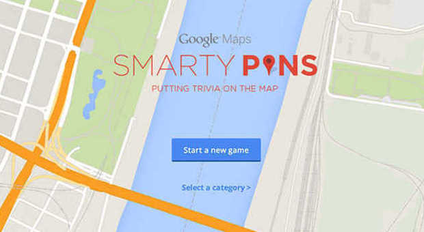 Google lancia un nuovo gioco, Smarty Pins trasforma in Maps un quiz geografico