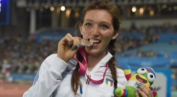 Beatrice Fiorese nel giorno dell'argento olimpico a Nanchino
