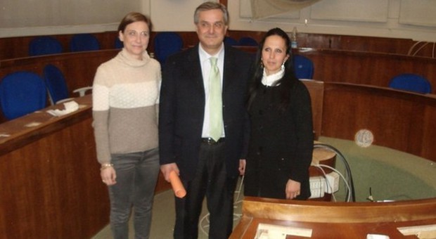 Da sinistra Marta Ruggeri, Renato Claudio Minardi e Barbara Brunori