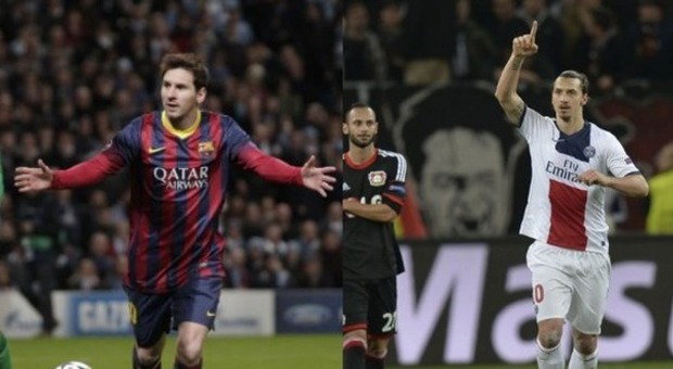 Champions, Messi è tornato: City-Barça 0-2. ​Ibra trascina il Psg: poker al Bayer