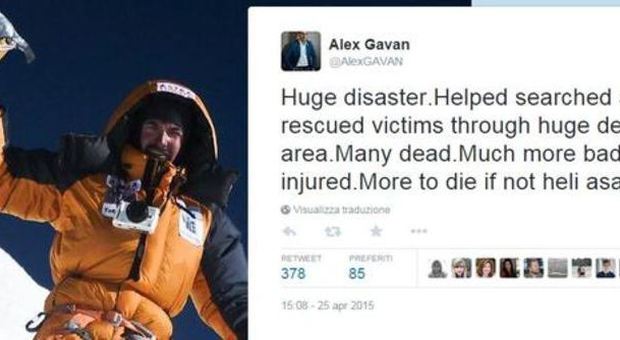 Alpinista disperato sull'Everest: «Molti morti, mandate elicotteri» Ci sarebbero 15 vittime
