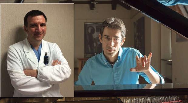 Il dottor Roberto Trignani e il maestro Emiliano Toso