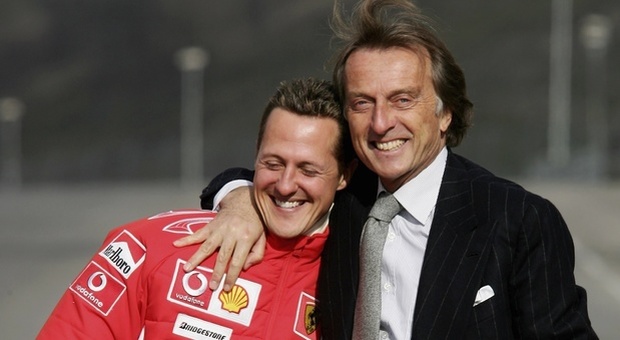 Michael Schumacher con Luca Cordero di Montezemolo