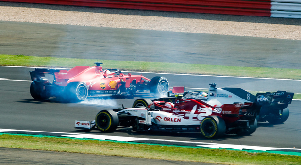 Il testacoda di Vettel a Silverstone