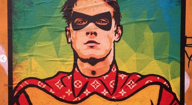 Zaniolo si trasforma in supereroe: spunta il murale tra i vicoli di Trastevere a Roma