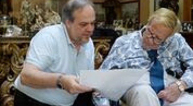 Franco Zeffirelli con Umberto Fanni, direttore della Royal Opera House di Muscat