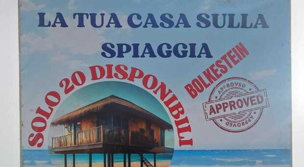 «La tua casa sulla spiaggia», ma il cartellone sul lungomare di Cervia è un pesce d'aprile