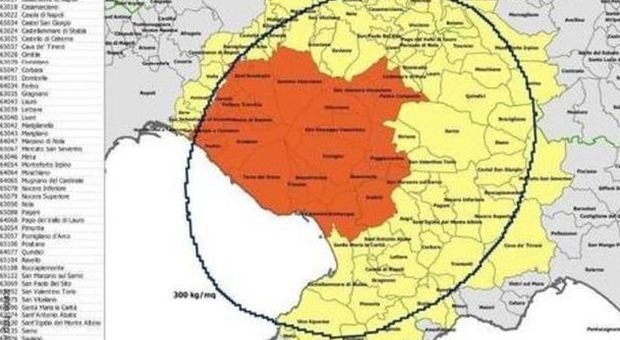 Vesuvio, "la mappa del rischio": mezza Napoli in pericolo. Ecco la zona gialla della città