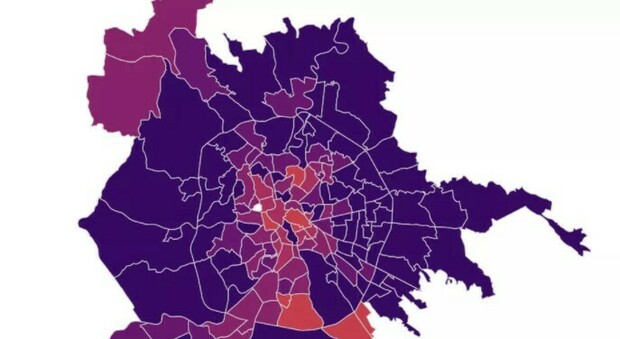 La mappa del contagio nella Capitale: record di positivi a Primavalle e Don Bosco, aumenti anche in Centro