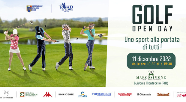 Golf, contina la “Road to Rome 2023”. Sabato 11 dicembre open-day al Marco Simone