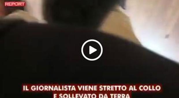 Andrea Pardi picchia giornalista di Report