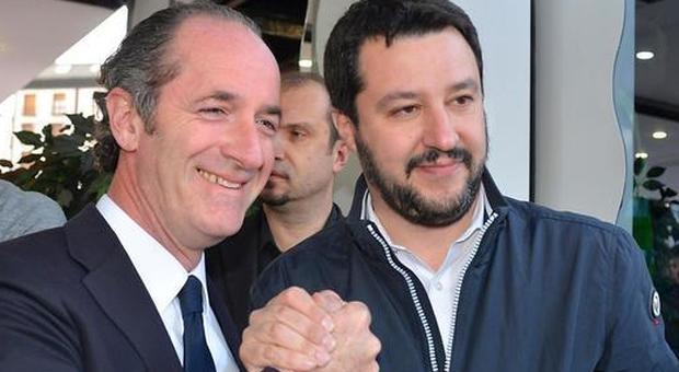 Fontana, Salvini e Zaia