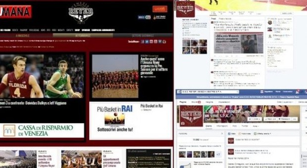 Boom di contatti per il sito-Reyer il basket impazza sui social
