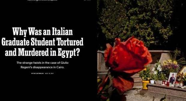 Regeni, il New York Times: «Ricercatore ucciso dai servizi egiziani, Palazzo Chigi avvisato dagli Usa»
