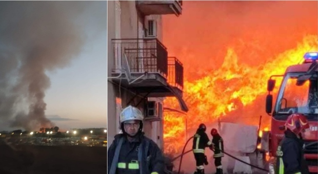 Incendio Ciampino, brucia ancora la discarica: nube nera sui Castelli Romani: «Tenete le finestre chiuse»