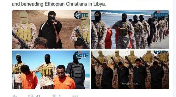 Isis, gli etiopi massacrati erano migranti. Il Papa: «Costernazione e dolore»