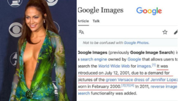 Jennifer Lopez, Google Immagini nacque 24 anni fa grazie alla cantante (e a Donatella Versace): il successo dell'abito verde
