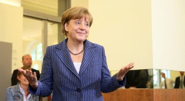 Angela Merkel al voto a Berlino