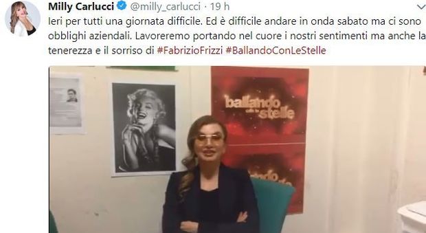 Frizzi, Milly Carlucci: "Ci sono obblighi aziendali, sabato Ballando con le stelle andrà in onda"