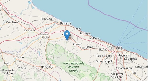 Terremoto in Puglia, scossa 2.7 a sud di Andria: evacuate le scuole