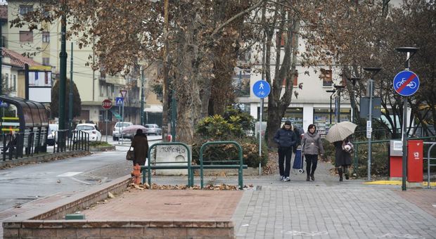 Un'immagine di via Ca' Rossa a Mestre nella zona dove è avvenuta l'aggressione