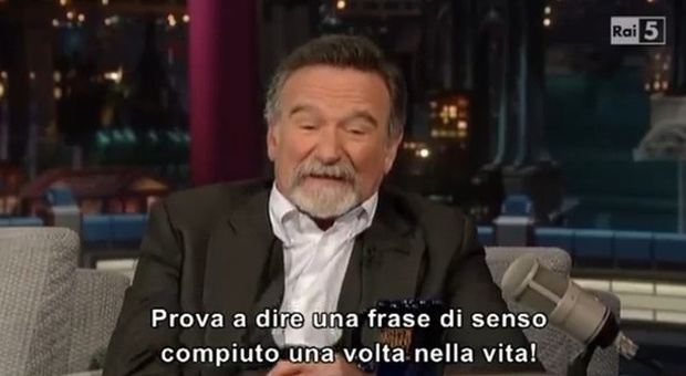 Robin Williams, l'intervista al David Letterman Show
