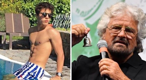 Beppe Grillo insieme al figlio Ciro Grillo, indagato per stupro