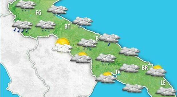Clima rigido in Puglia. Peggioramento da oggi ma si alzano le temperature. Le previsioni meteo