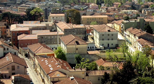 L'area dell'ex carcere di Rovigo in centro città