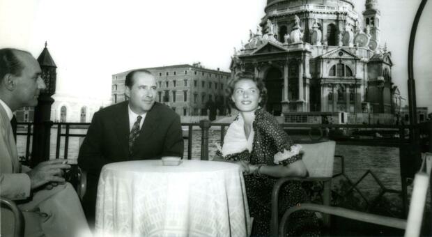 Rossellini e Ingrid Bergman a Venezia