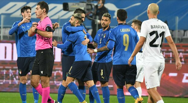 Italia-Estonia 4-0: doppietta di Grifo e reti di Bernardeschi e Orsolini
