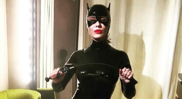 Paola Iezzi vestita da Catwoman