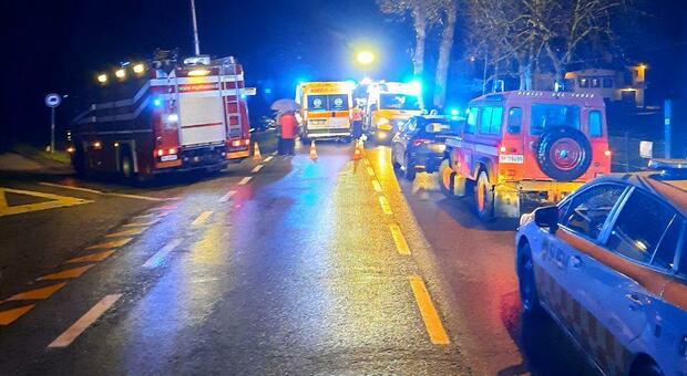 Lo schianto tra due autovetture avvenuto domenica sera nel comune di Cessalto