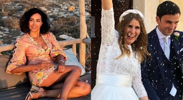 Caterina Balivo alle nozze della sorella Sarah, il micro-vestito va su... Ma i fan notano un dettaglio: «Non è possibile»