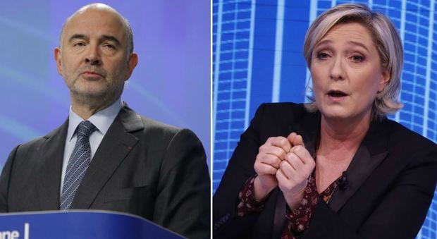 Ue, Moscovici attacca Le Pen: «Vuole uccidere l'Europa, è un crimine politico»