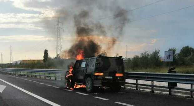 il Lince in fiamme in A4