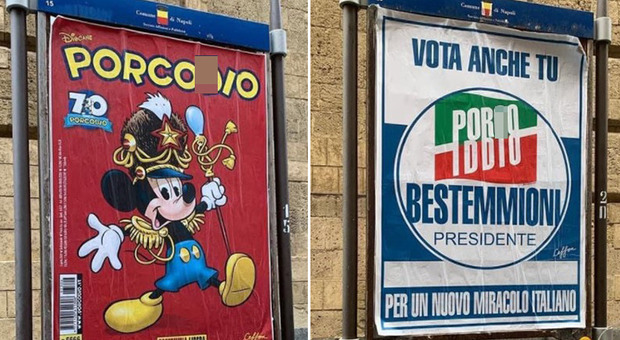 Elezioni a Napoli, spuntano manifesti e l’assessore tuona: «Saranno rimossi!»