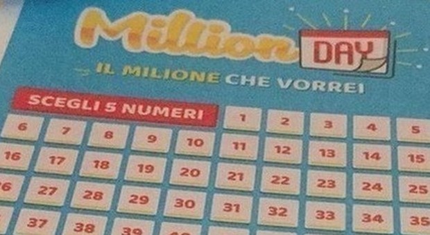 Million Day, i numeri vincenti di oggi venerdì 17 gennaio 2020