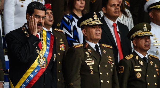 Maduro durante l'attentato
