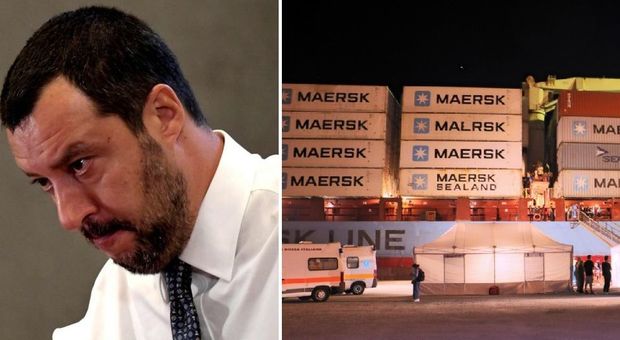 Migranti, cargo Maersk a Pozzallo. Salvini: siamo buoni, non come Macron
