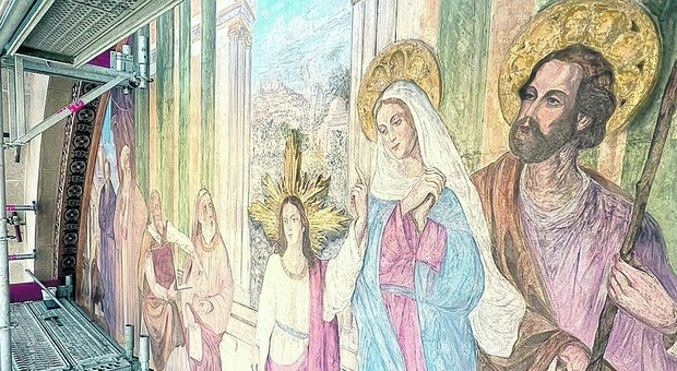 I tesori della chiesa S. Giuseppe: risplendono gli affreschi del ‘900