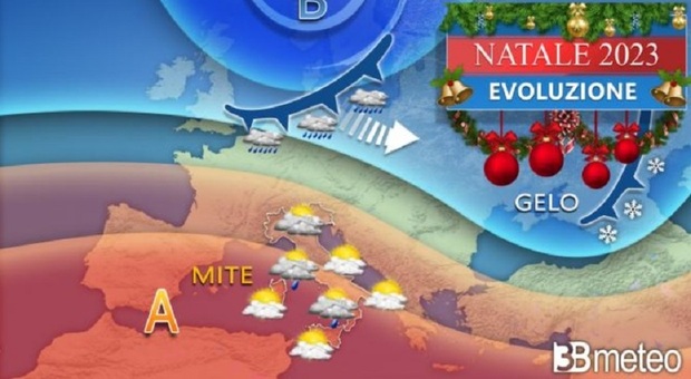 Meteo Vigilia, Natale e Santo Stefano: al caldo col nuovo anticiclone, ma rischio feste bagnate. Ecco dove