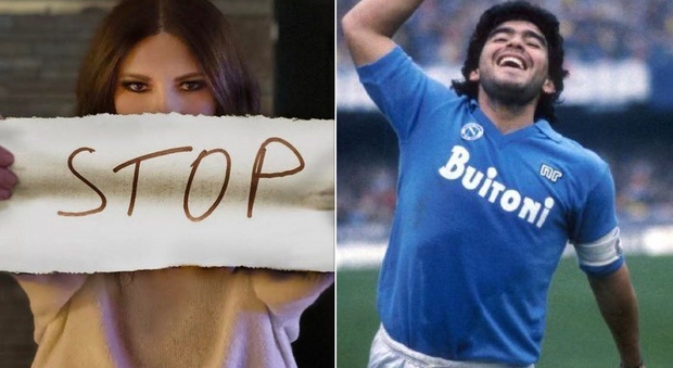 Maradona, Laura Pausini: «In Italia fa più notizia la sua morte che la violenza sulle donne»