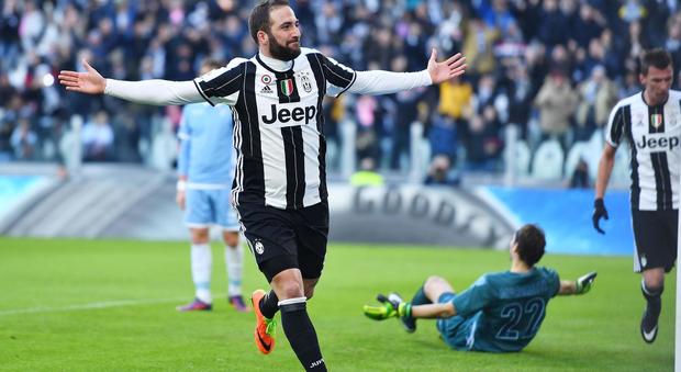 La Juventus supera facilmente la Lazio 2-0. Decidono le reti di Dybala e Higuain