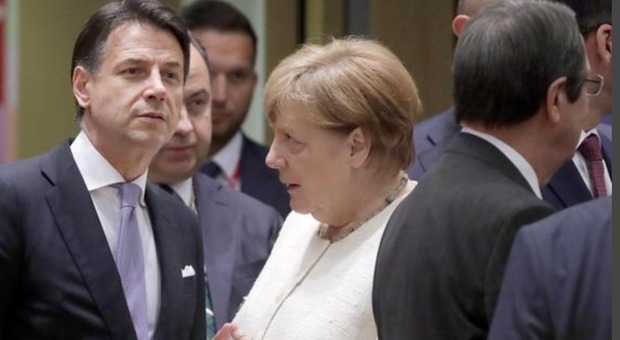 Il premier Conte a Bruxelles con la Cancelliera Merkel
