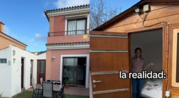 Affittano casa a Tenerife e finiscono in una dependance di legno (con bagno all'esterno). «Mai fidarsi delle foto»